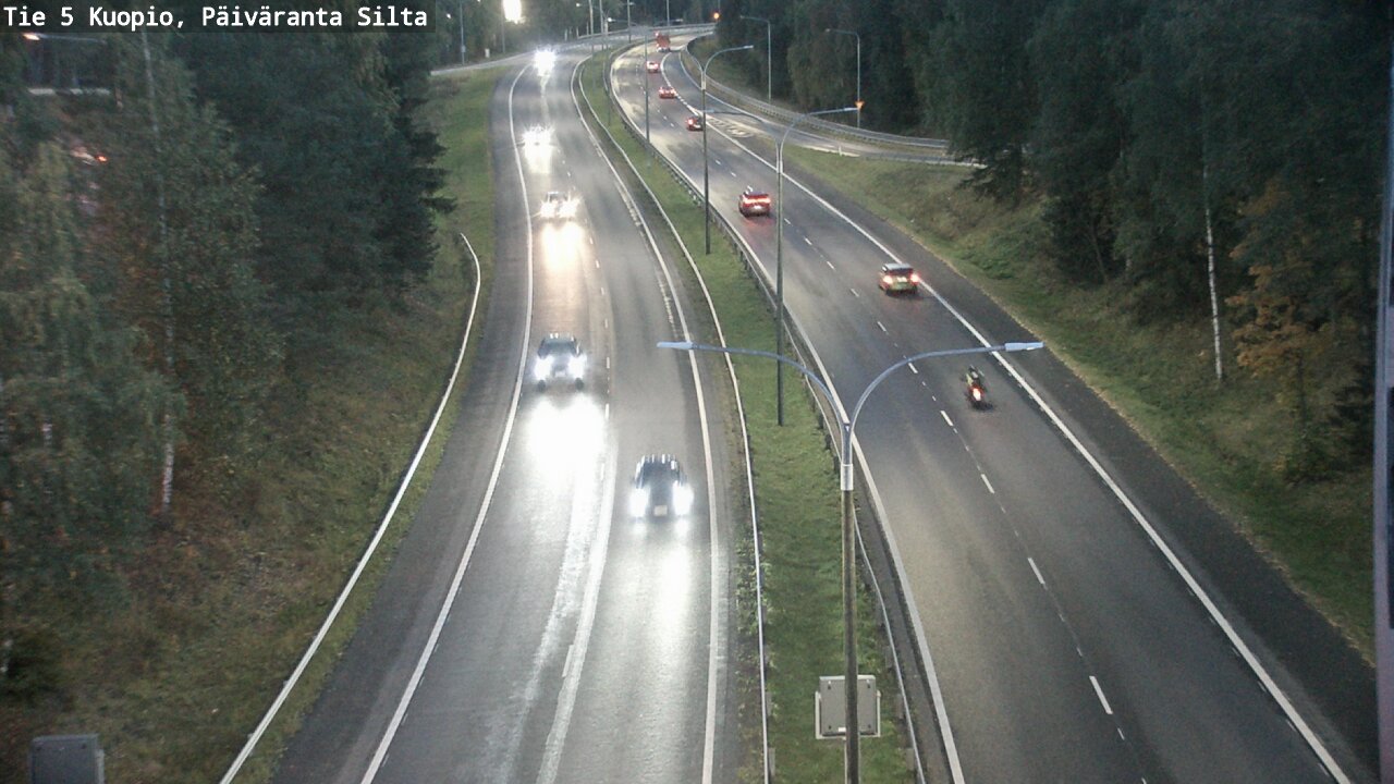 Weather Camera Image Road 5 Kuopio, Päiväranta silta, Kuopio, Pohjois-Savo
