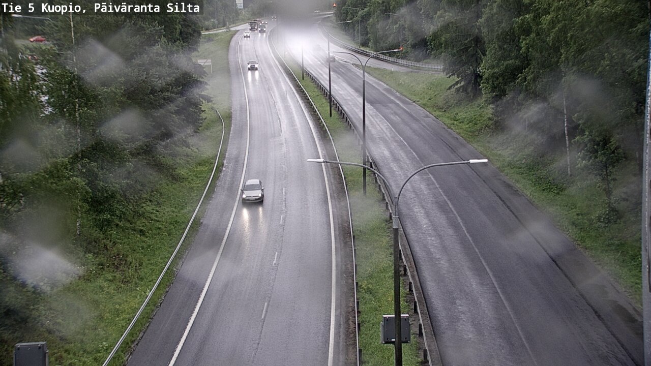 Weather Camera Image Väg 5 Kuopio, Päiväranta silta, Kuopio, Pohjois-Savo