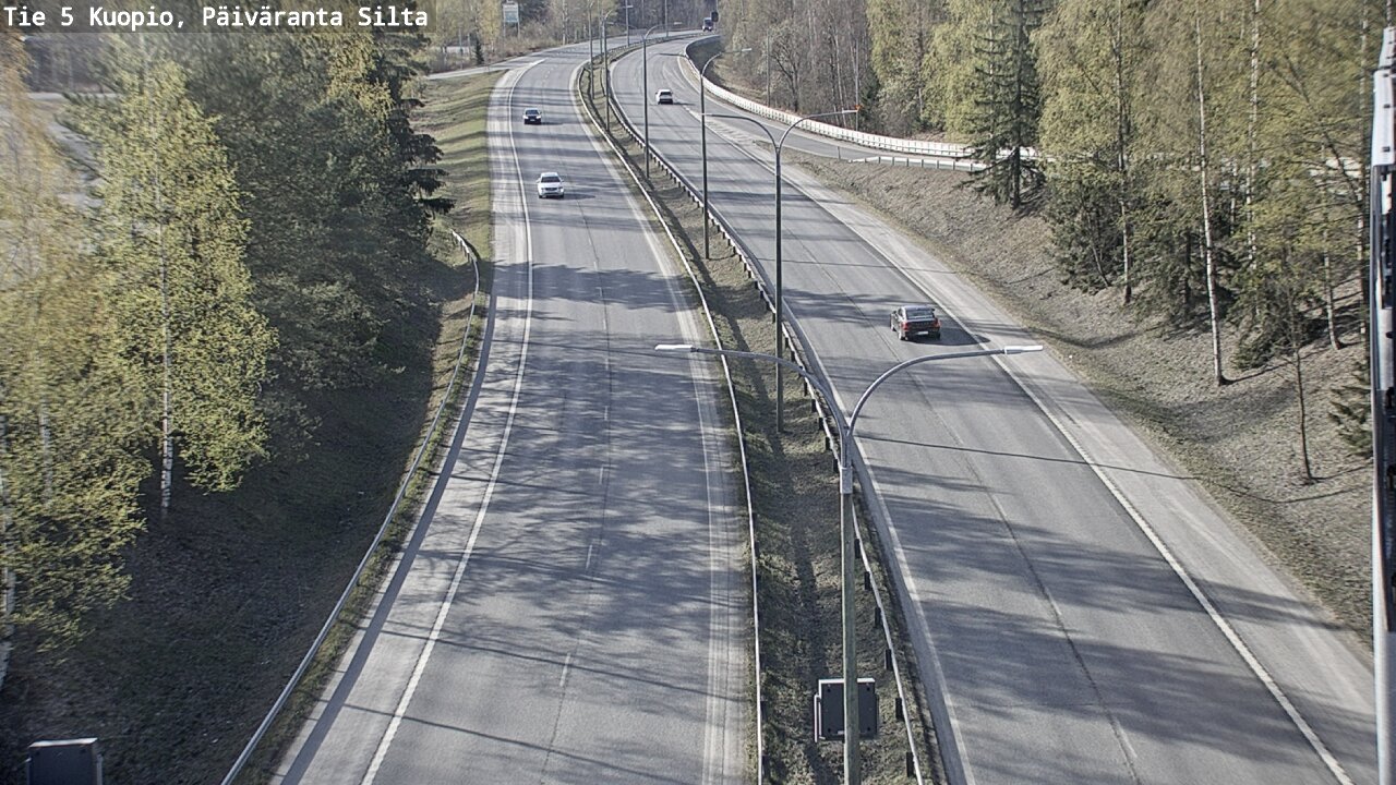 Weather Camera Image Road 5 Kuopio, Päiväranta silta, Kuopio, Pohjois-Savo