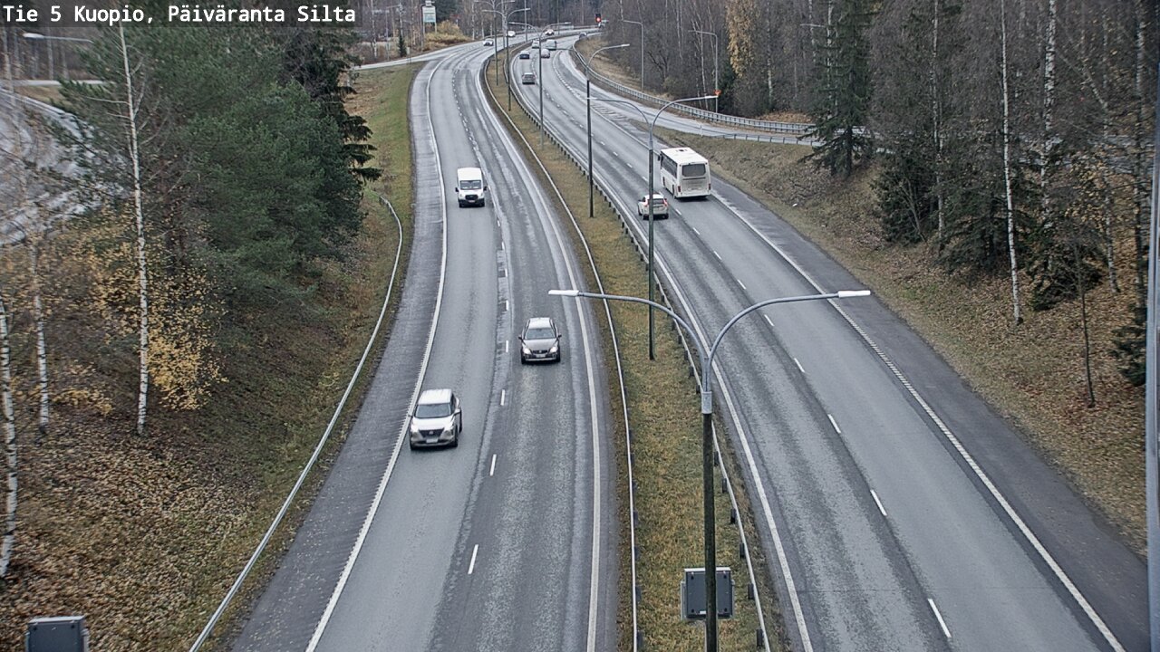 Weather Camera Image Väg 5 Kuopio, Päiväranta silta, Kuopio, Pohjois-Savo