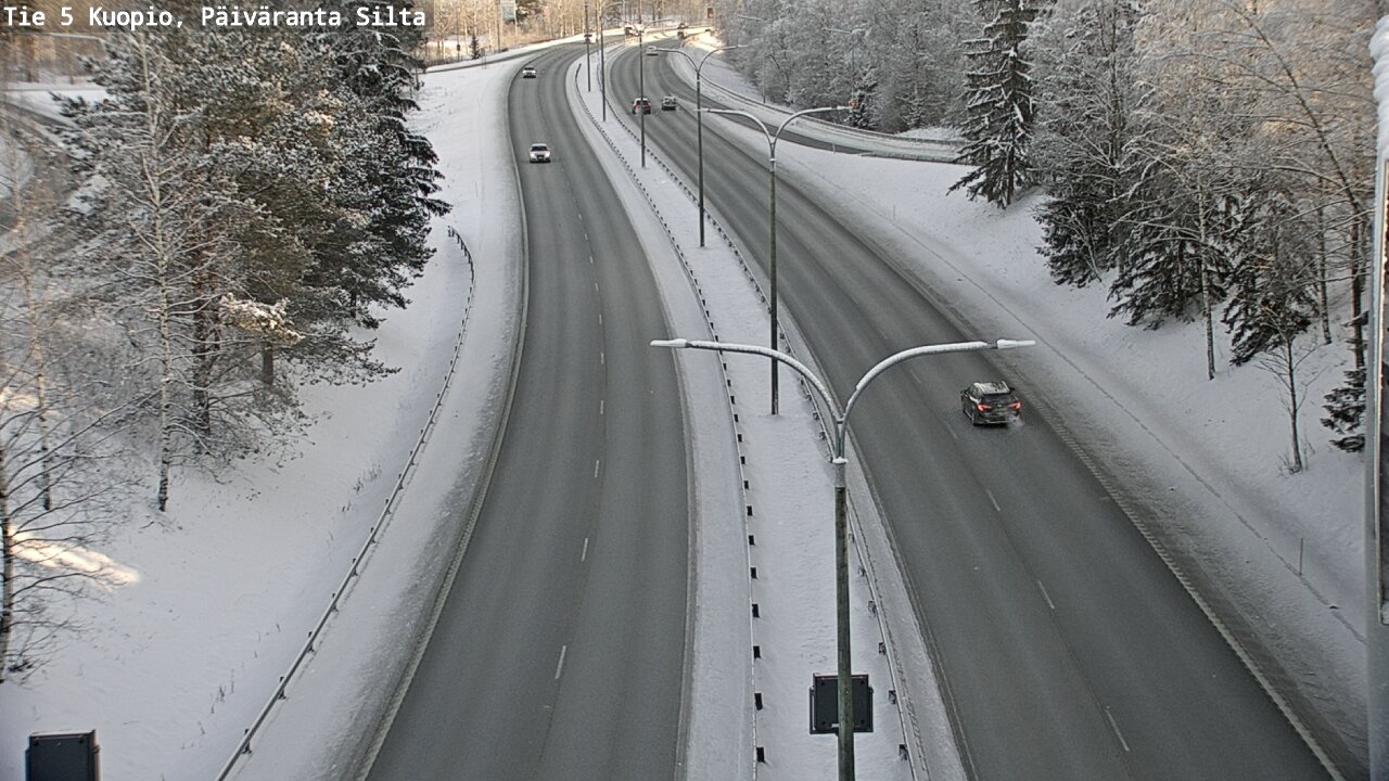 Weather Camera Image Väg 5 Kuopio, Päiväranta silta, Kuopio, Pohjois-Savo