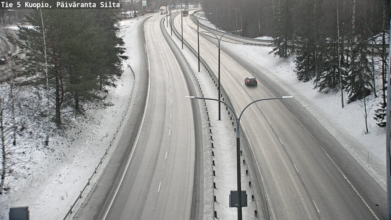Weather Camera Image Road 5 Kuopio, Päiväranta silta, Kuopio, Pohjois-Savo