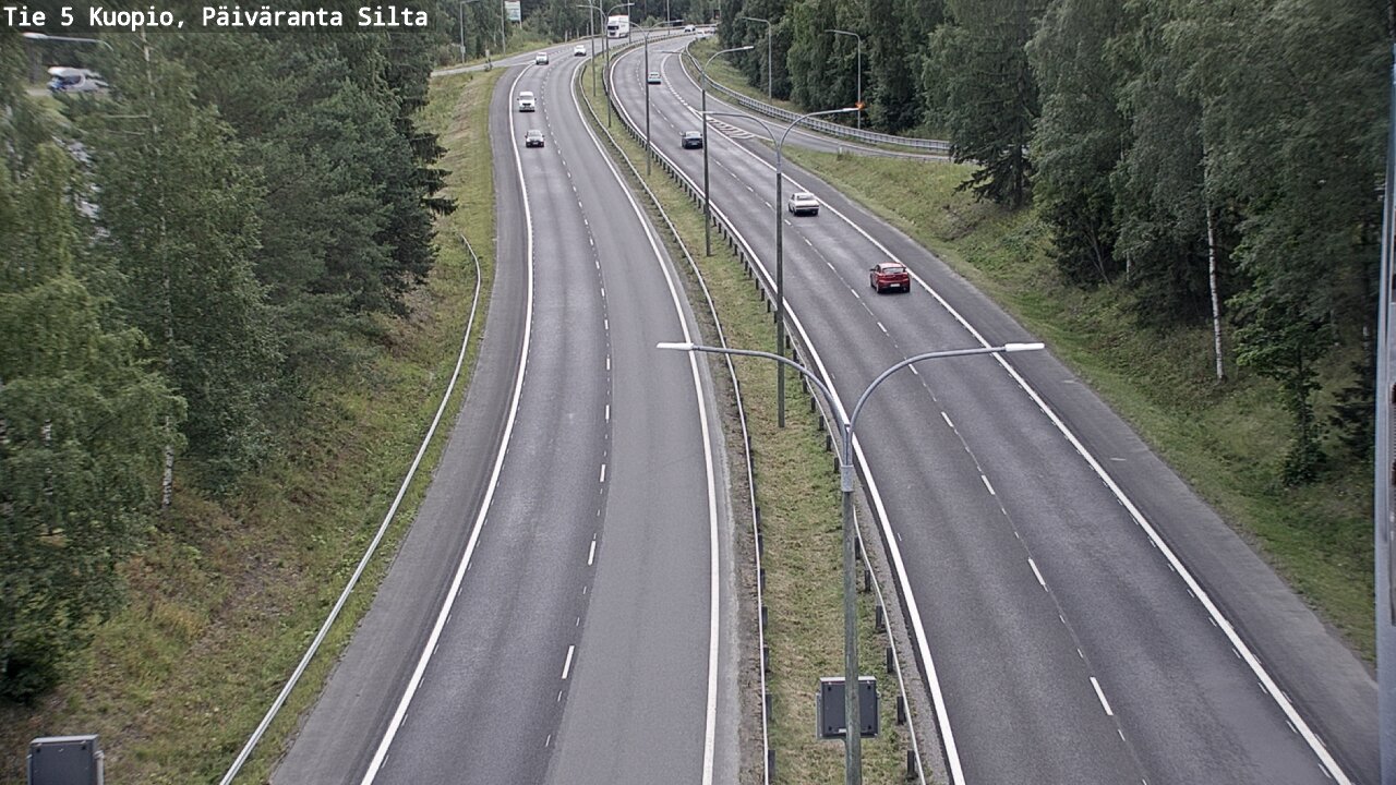 Weather Camera Image Road 5 Kuopio, Päiväranta silta, Kuopio, Pohjois-Savo