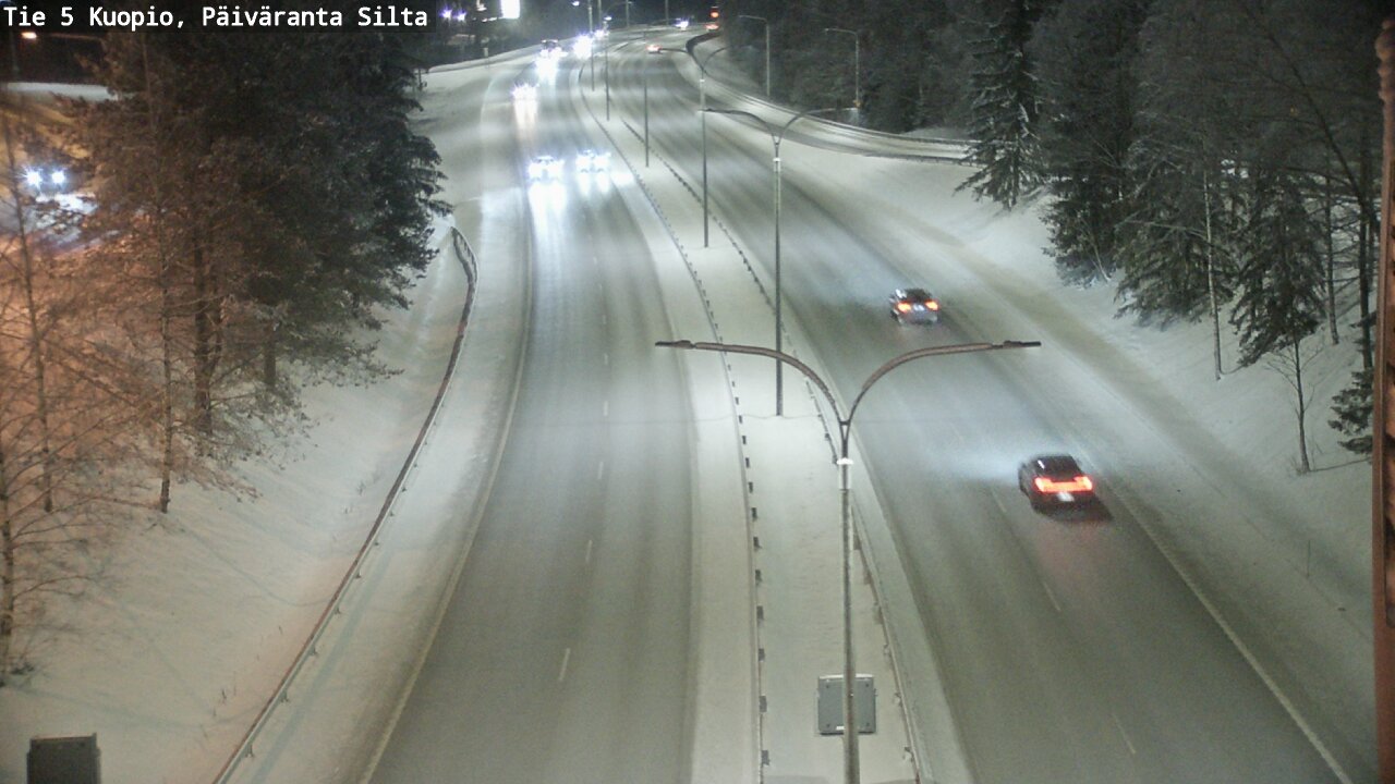 Weather Camera Image Väg 5 Kuopio, Päiväranta silta, Kuopio, Pohjois-Savo