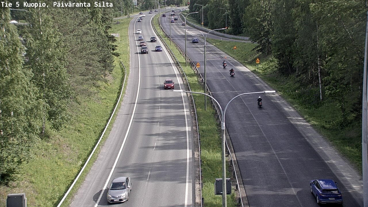 Weather Camera Image Road 5 Kuopio, Päiväranta silta, Kuopio, Pohjois-Savo