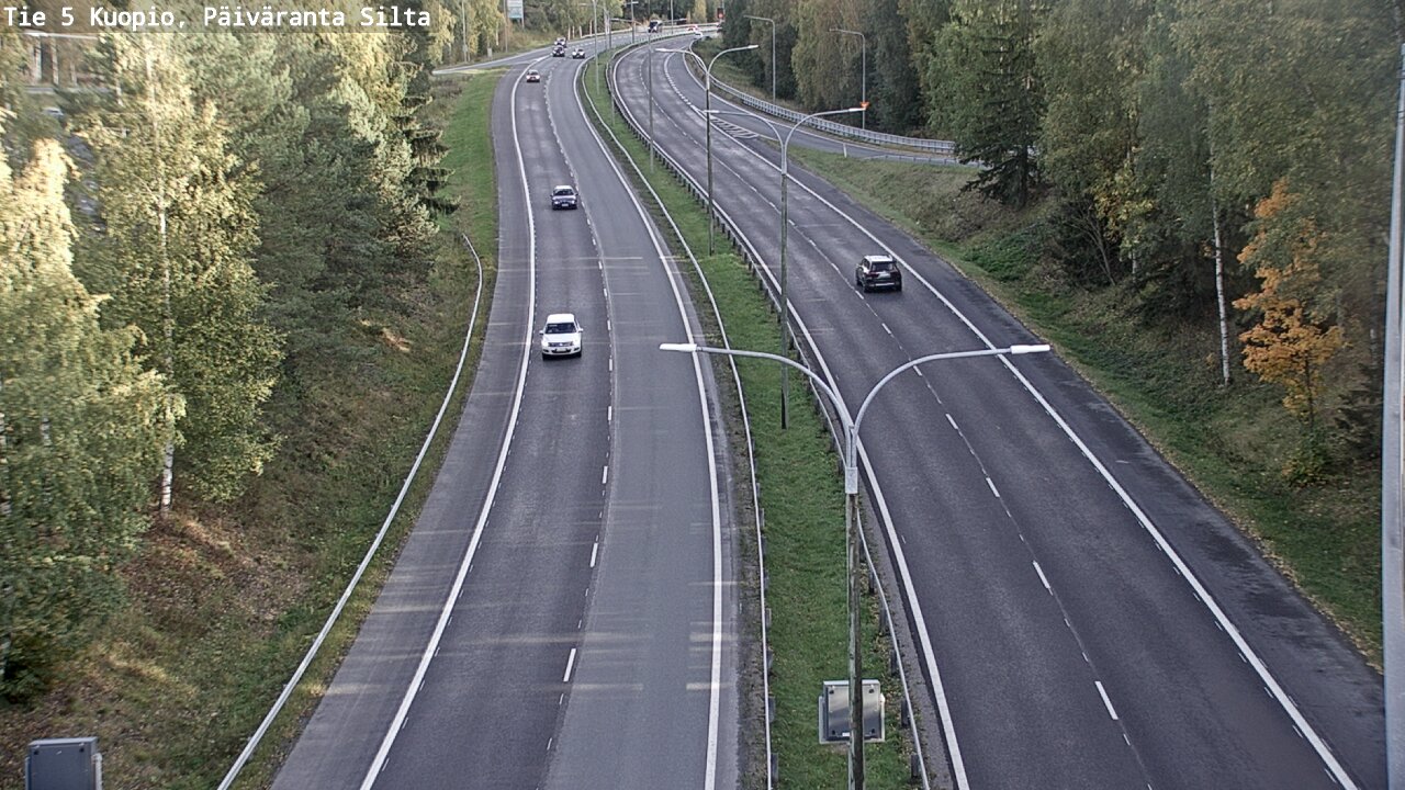 Kelikamerat Kuva Tie 5 Kuopio, Päiväranta silta, Kuopio, Pohjois-Savo