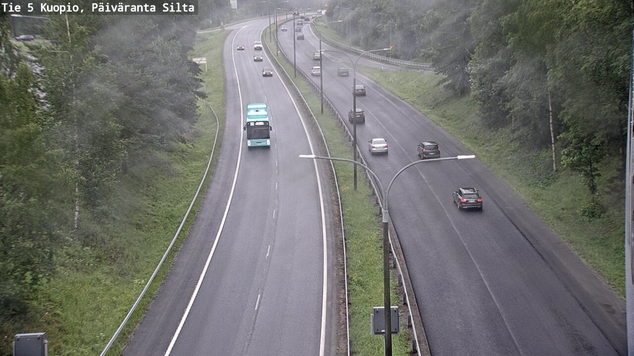 Weather Camera Image Väg 5 Kuopio, Päiväranta silta, Kuopio, Pohjois-Savo