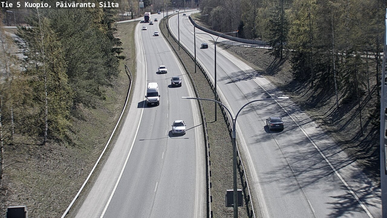 Weather Camera Image Väg 5 Kuopio, Päiväranta silta, Kuopio, Pohjois-Savo