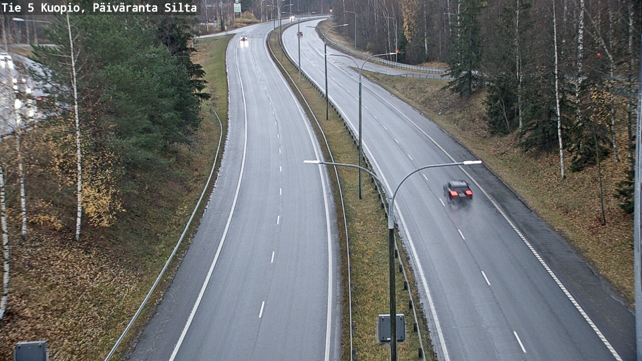 Weather Camera Image Väg 5 Kuopio, Päiväranta silta, Kuopio, Pohjois-Savo