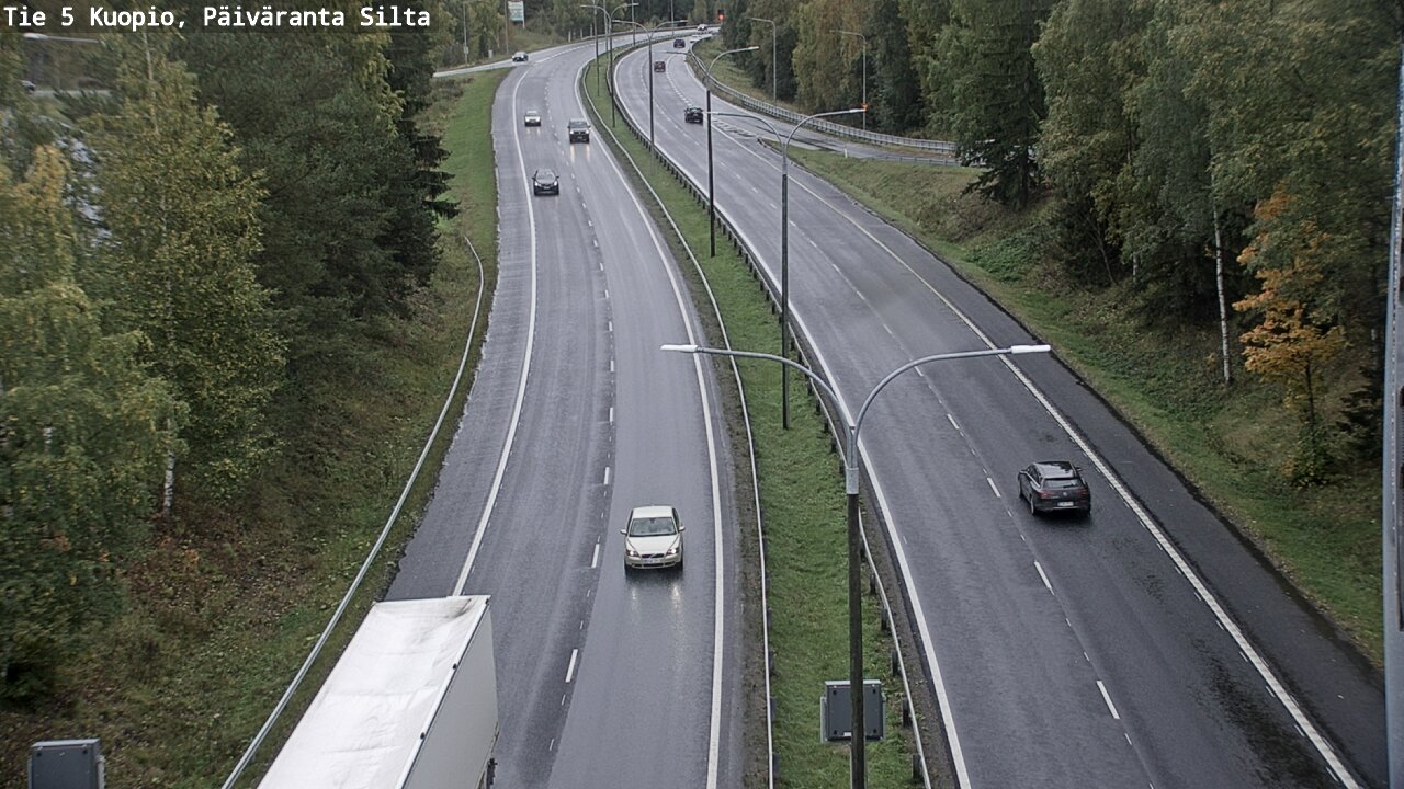 Weather Camera Image Road 5 Kuopio, Päiväranta silta, Kuopio, Pohjois-Savo