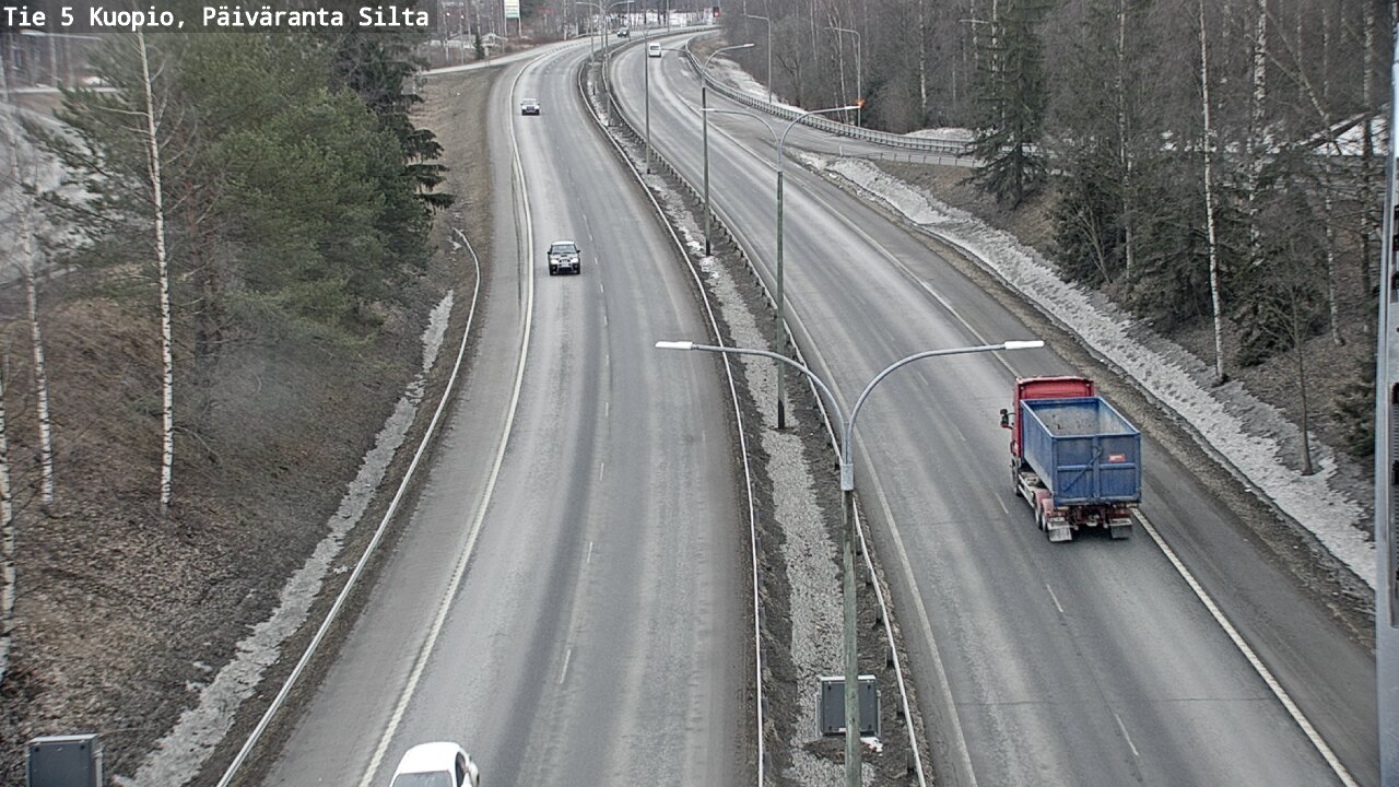 Kelikamerat Kuva Tie 5 Kuopio, Päiväranta silta, Kuopio, Pohjois-Savo