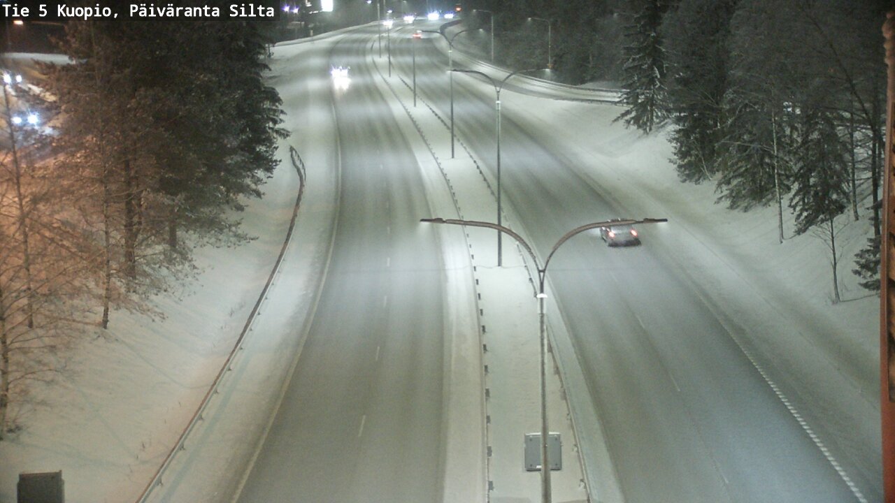 Weather Camera Image Väg 5 Kuopio, Päiväranta silta, Kuopio, Pohjois-Savo