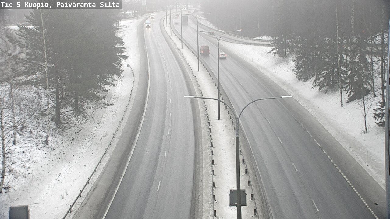 Weather Camera Image Road 5 Kuopio, Päiväranta silta, Kuopio, Pohjois-Savo