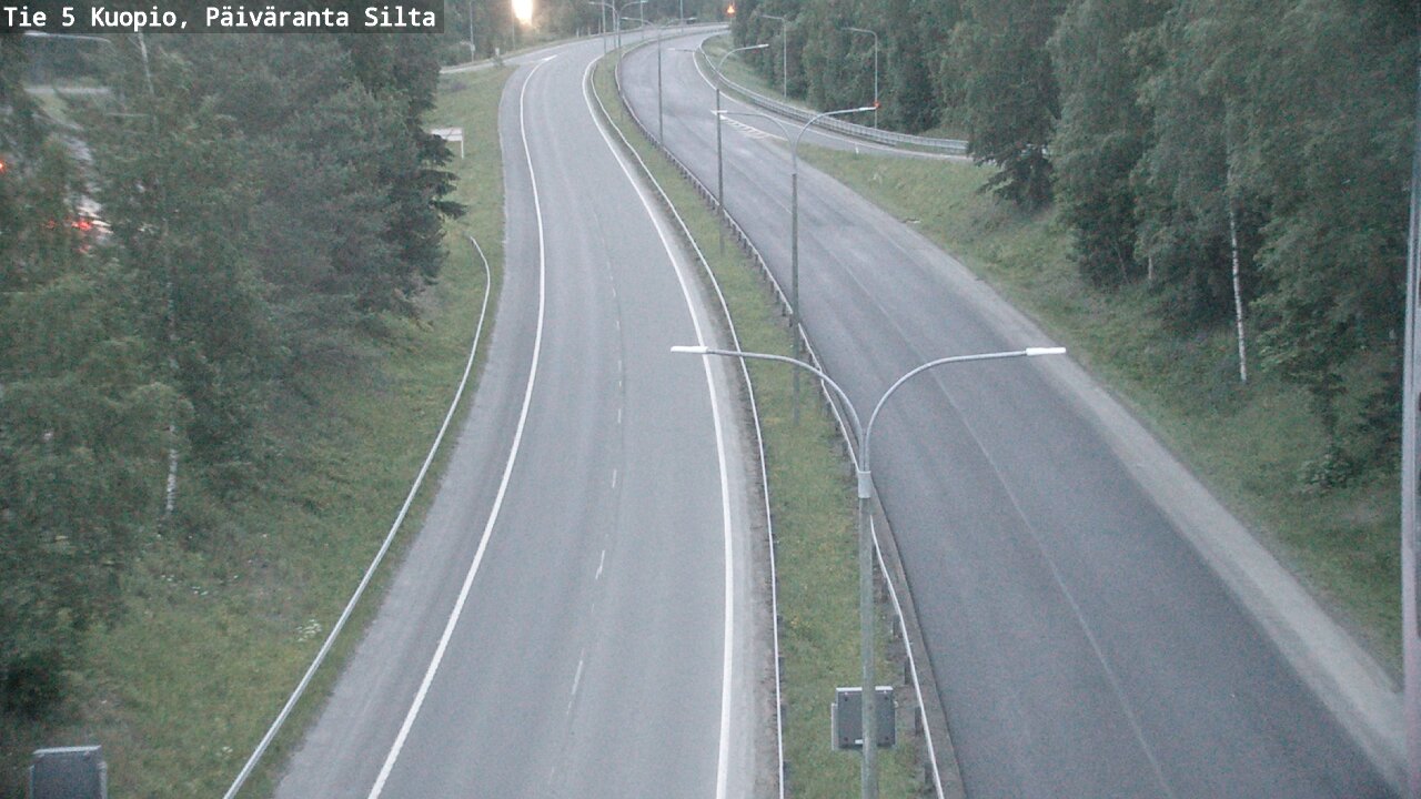 Weather Camera Image Road 5 Kuopio, Päiväranta silta, Kuopio, Pohjois-Savo