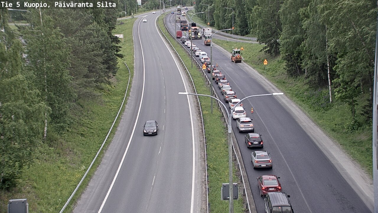 Weather Camera Image Road 5 Kuopio, Päiväranta silta, Kuopio, Pohjois-Savo