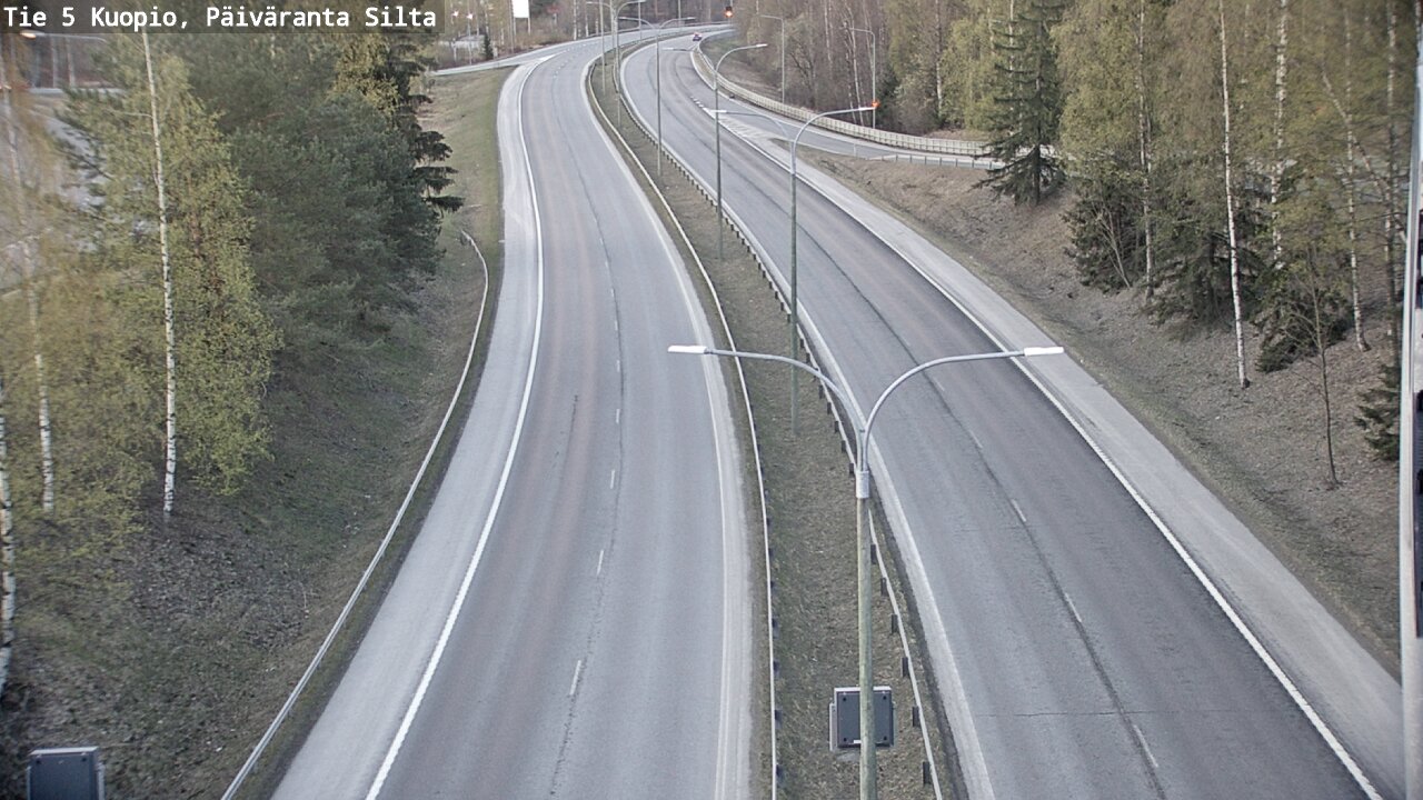 Weather Camera Image Väg 5 Kuopio, Päiväranta silta, Kuopio, Pohjois-Savo