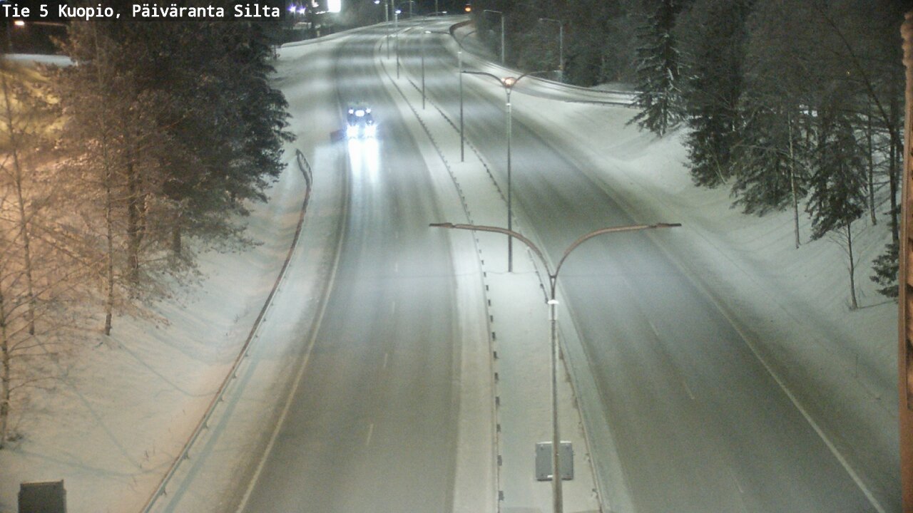 Weather Camera Image Road 5 Kuopio, Päiväranta silta, Kuopio, Pohjois-Savo
