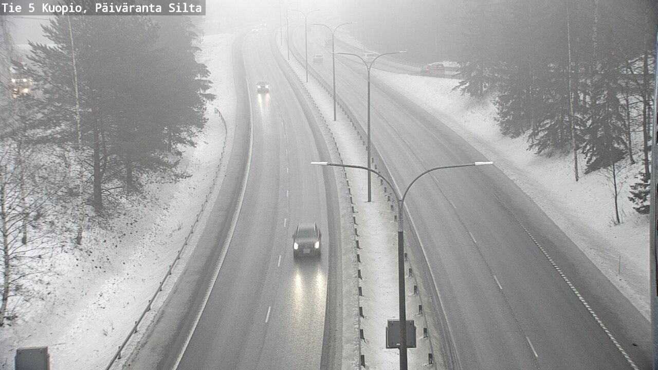 Weather Camera Image Road 5 Kuopio, Päiväranta silta, Kuopio, Pohjois-Savo