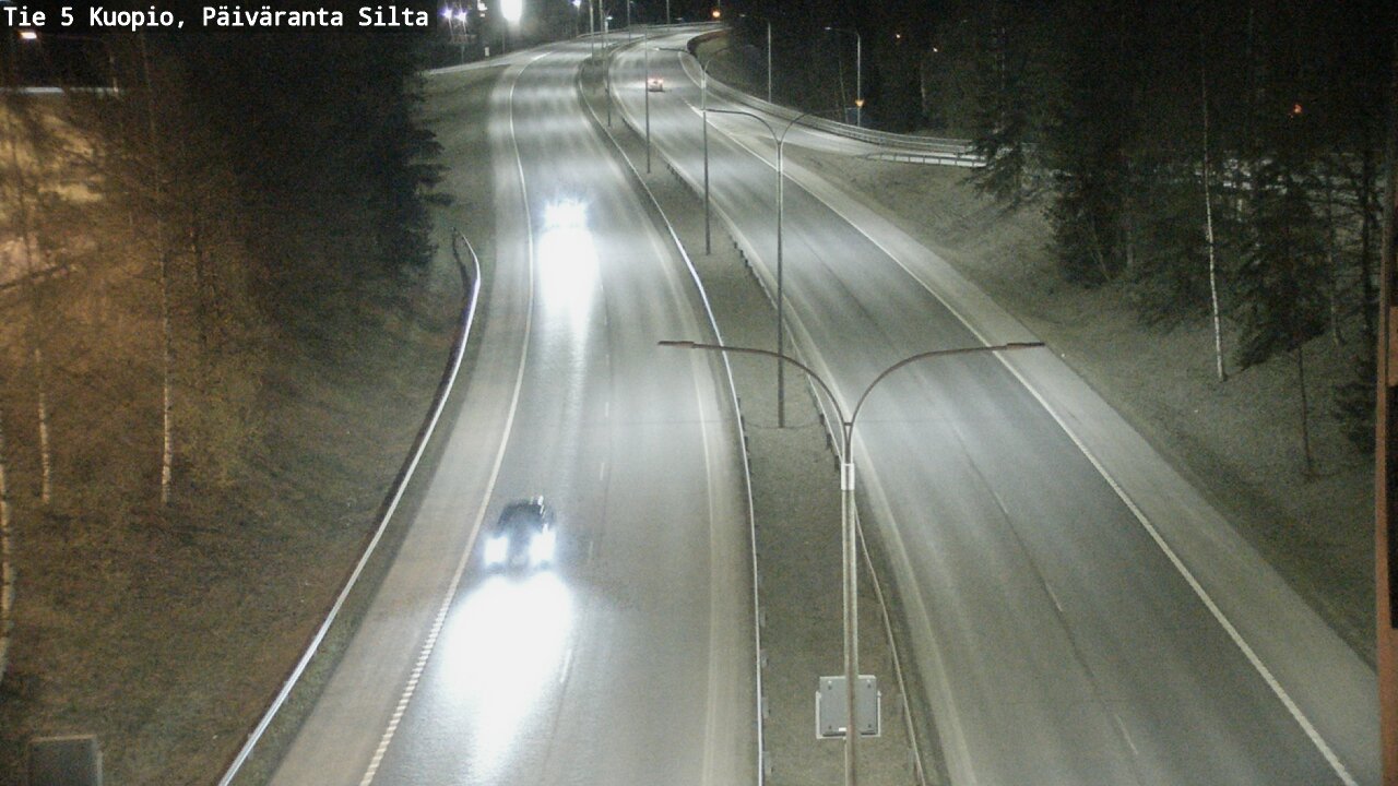 Weather Camera Image Väg 5 Kuopio, Päiväranta silta, Kuopio, Pohjois-Savo