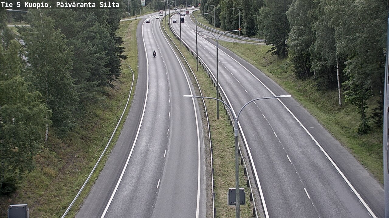 Weather Camera Image Road 5 Kuopio, Päiväranta silta, Kuopio, Pohjois-Savo