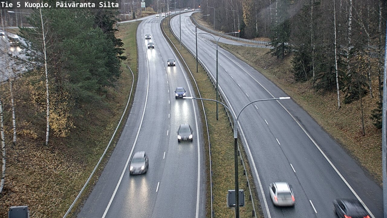Weather Camera Image Väg 5 Kuopio, Päiväranta silta, Kuopio, Pohjois-Savo