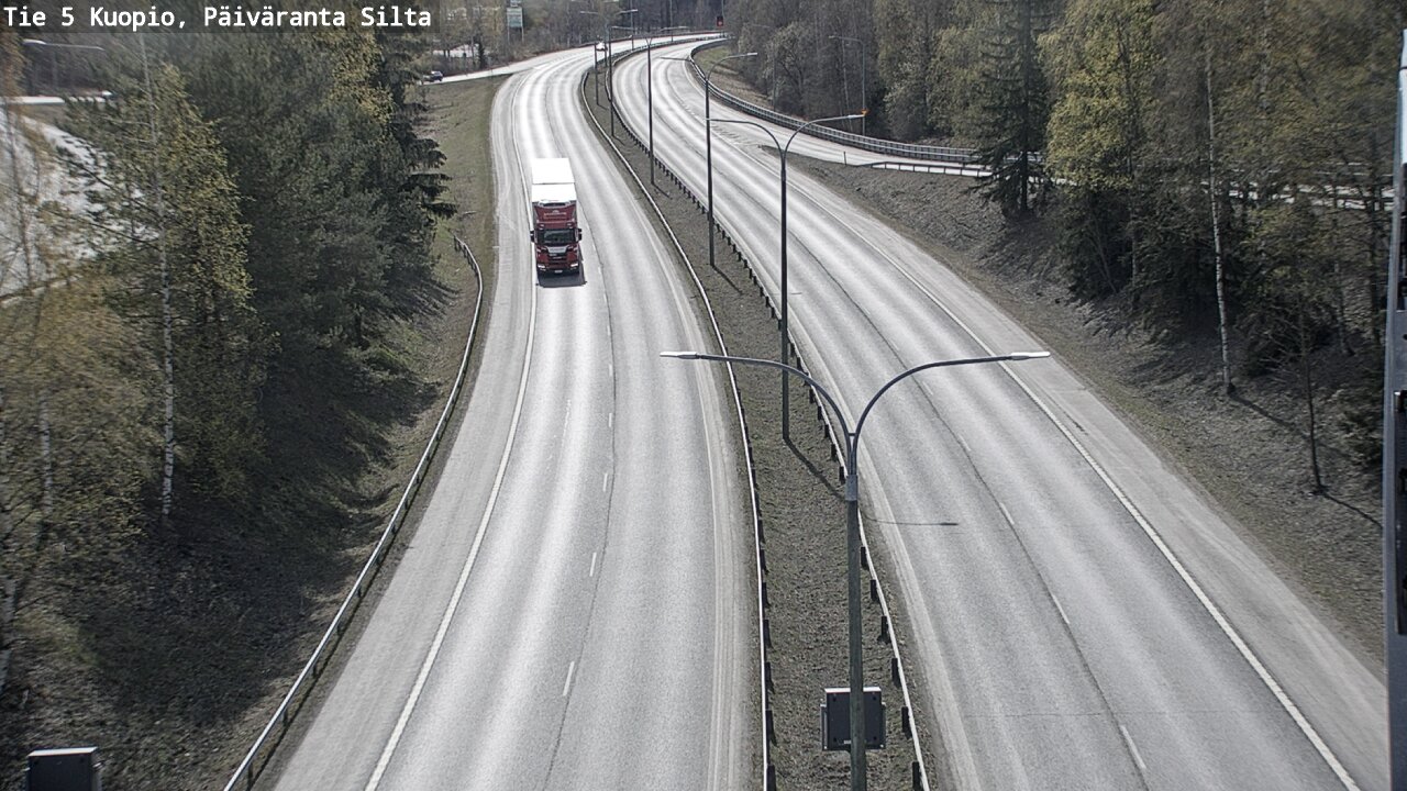 Weather Camera Image Väg 5 Kuopio, Päiväranta silta, Kuopio, Pohjois-Savo