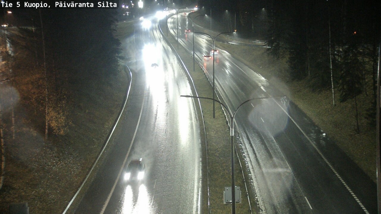 Weather Camera Image Väg 5 Kuopio, Päiväranta silta, Kuopio, Pohjois-Savo