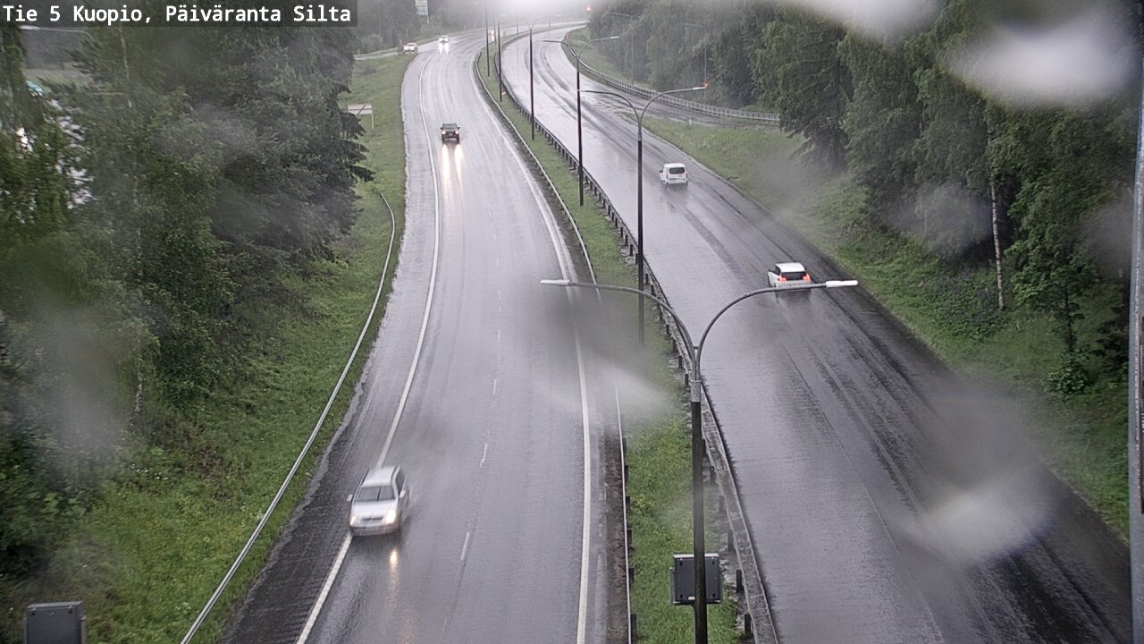 Weather Camera Image Väg 5 Kuopio, Päiväranta silta, Kuopio, Pohjois-Savo