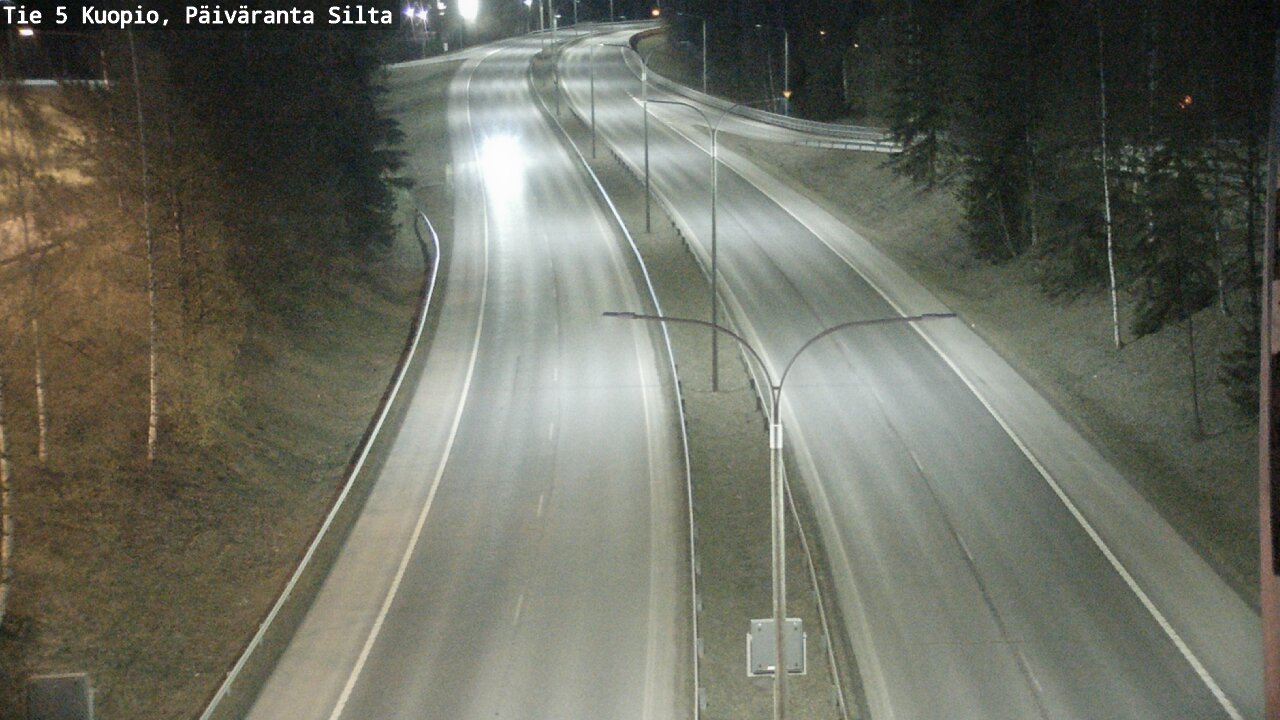 Weather Camera Image Väg 5 Kuopio, Päiväranta silta, Kuopio, Pohjois-Savo