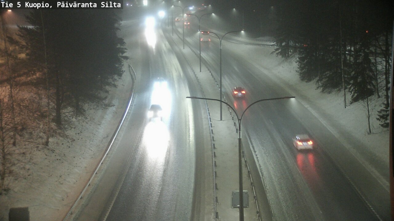 Weather Camera Image Road 5 Kuopio, Päiväranta silta, Kuopio, Pohjois-Savo