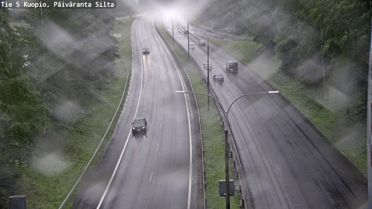 Weather Camera Image Väg 5 Kuopio, Päiväranta silta, Kuopio, Pohjois-Savo