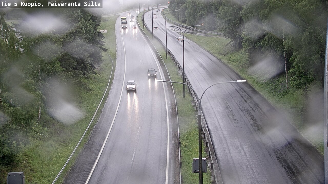 Weather Camera Image Väg 5 Kuopio, Päiväranta silta, Kuopio, Pohjois-Savo