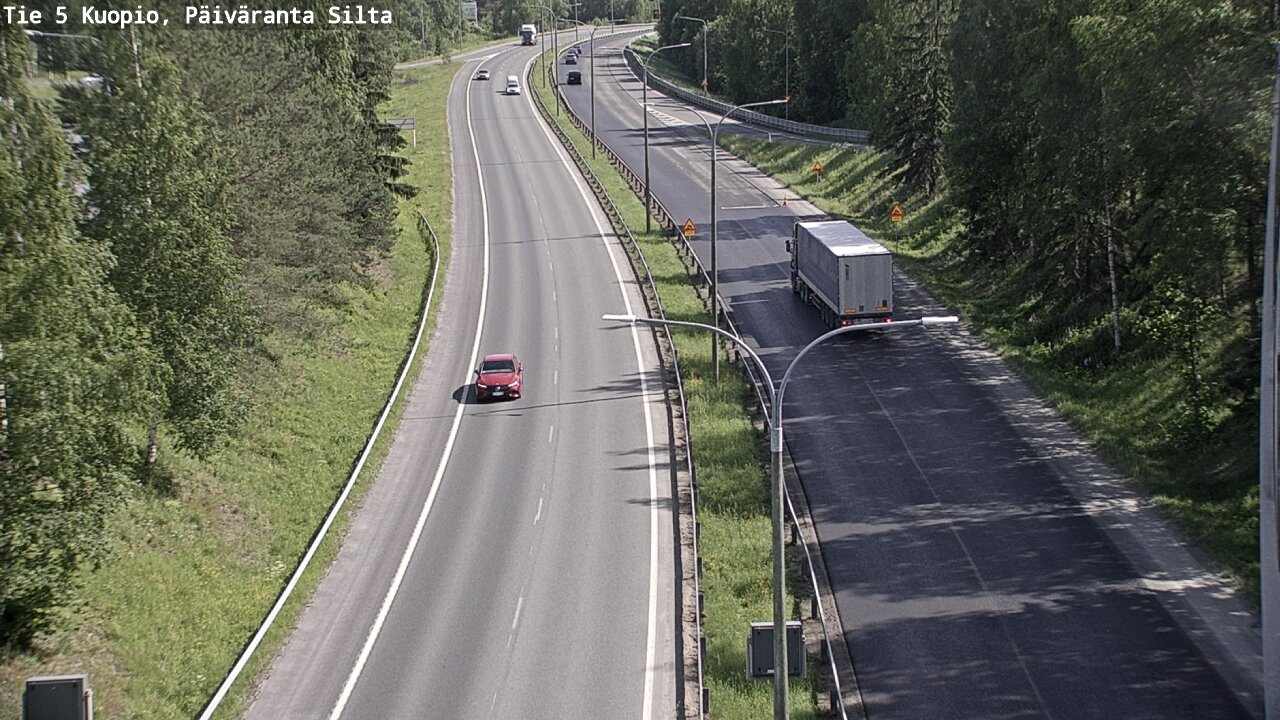 Weather Camera Image Road 5 Kuopio, Päiväranta silta, Kuopio, Pohjois-Savo