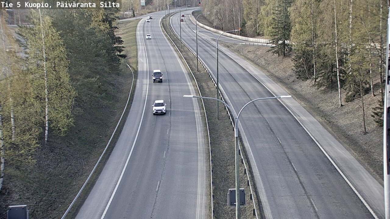 Kelikamerat Kuva Tie 5 Kuopio, Päiväranta silta, Kuopio, Pohjois-Savo