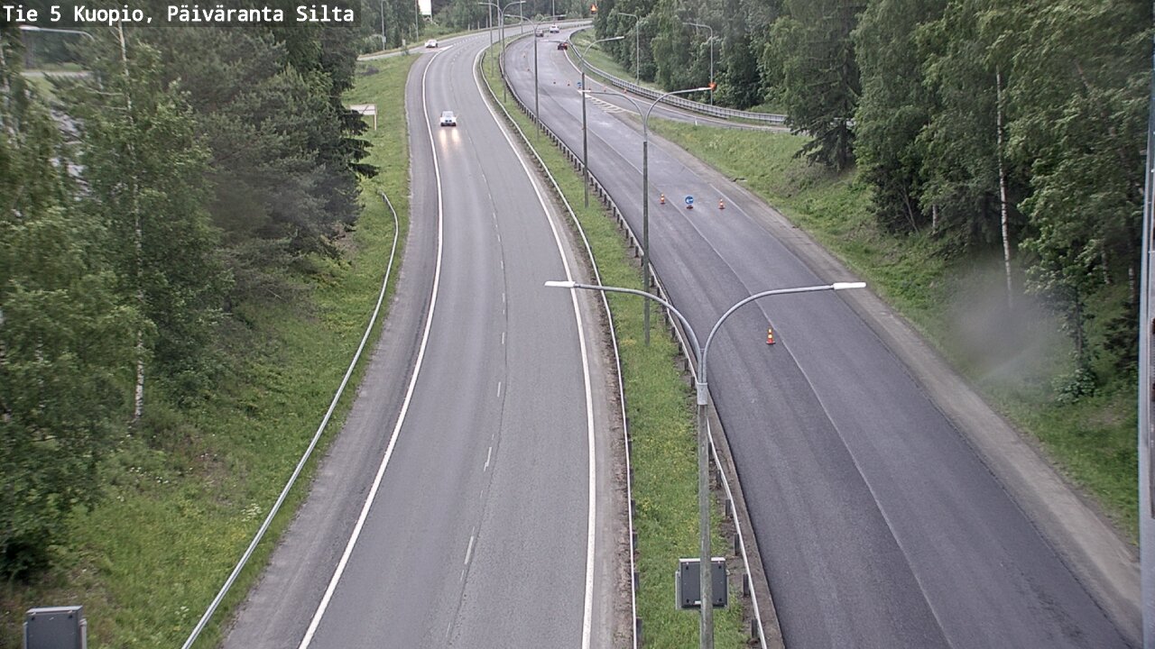 Weather Camera Image Road 5 Kuopio, Päiväranta silta, Kuopio, Pohjois-Savo