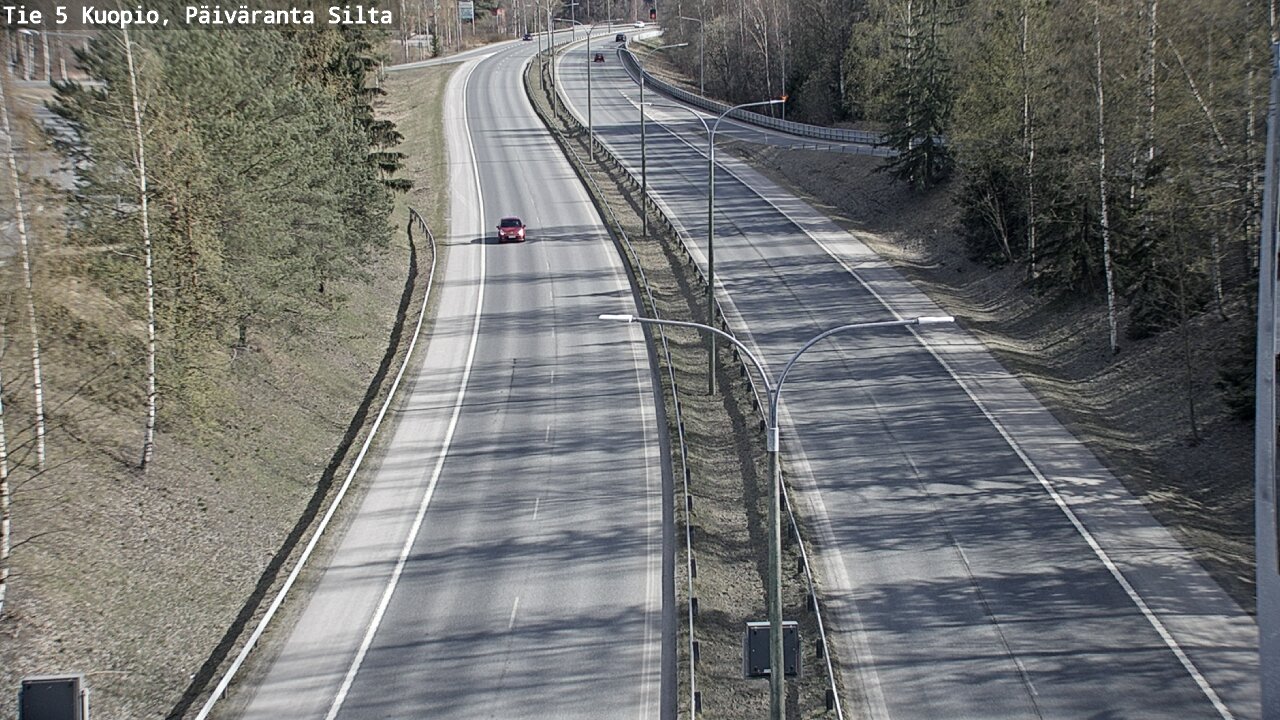Weather Camera Image Väg 5 Kuopio, Päiväranta silta, Kuopio, Pohjois-Savo