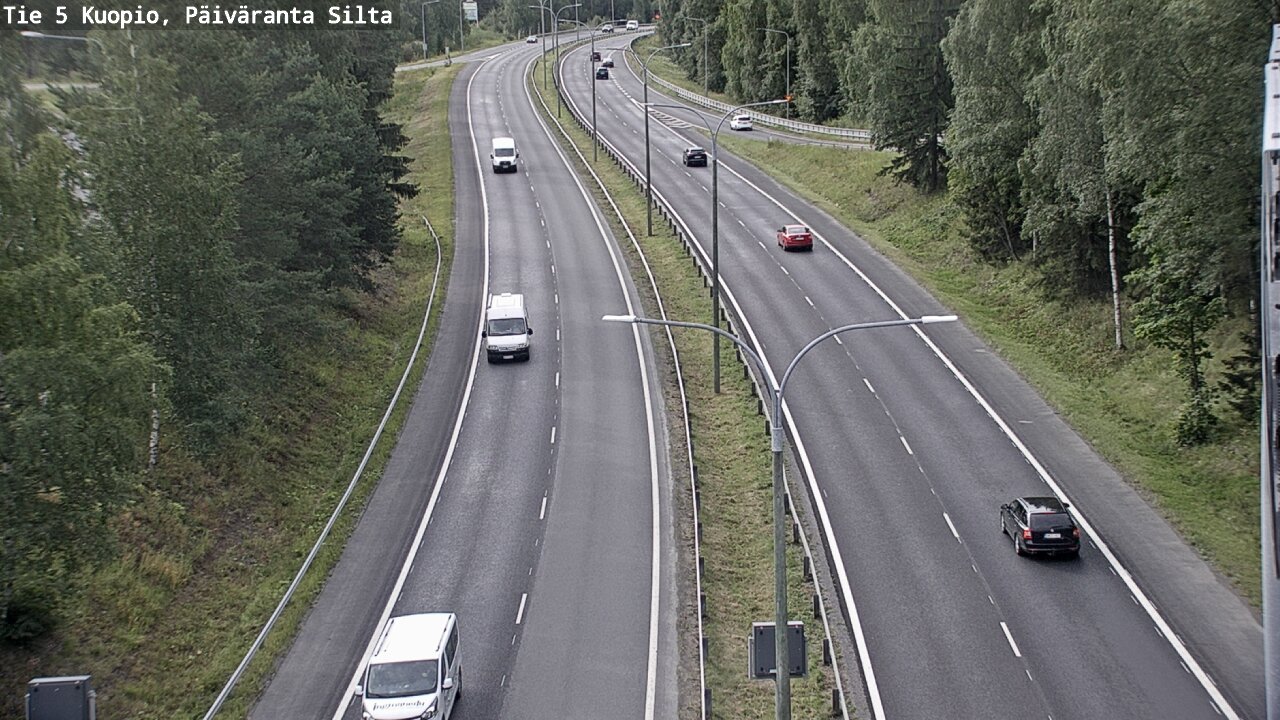 Weather Camera Image Road 5 Kuopio, Päiväranta silta, Kuopio, Pohjois-Savo
