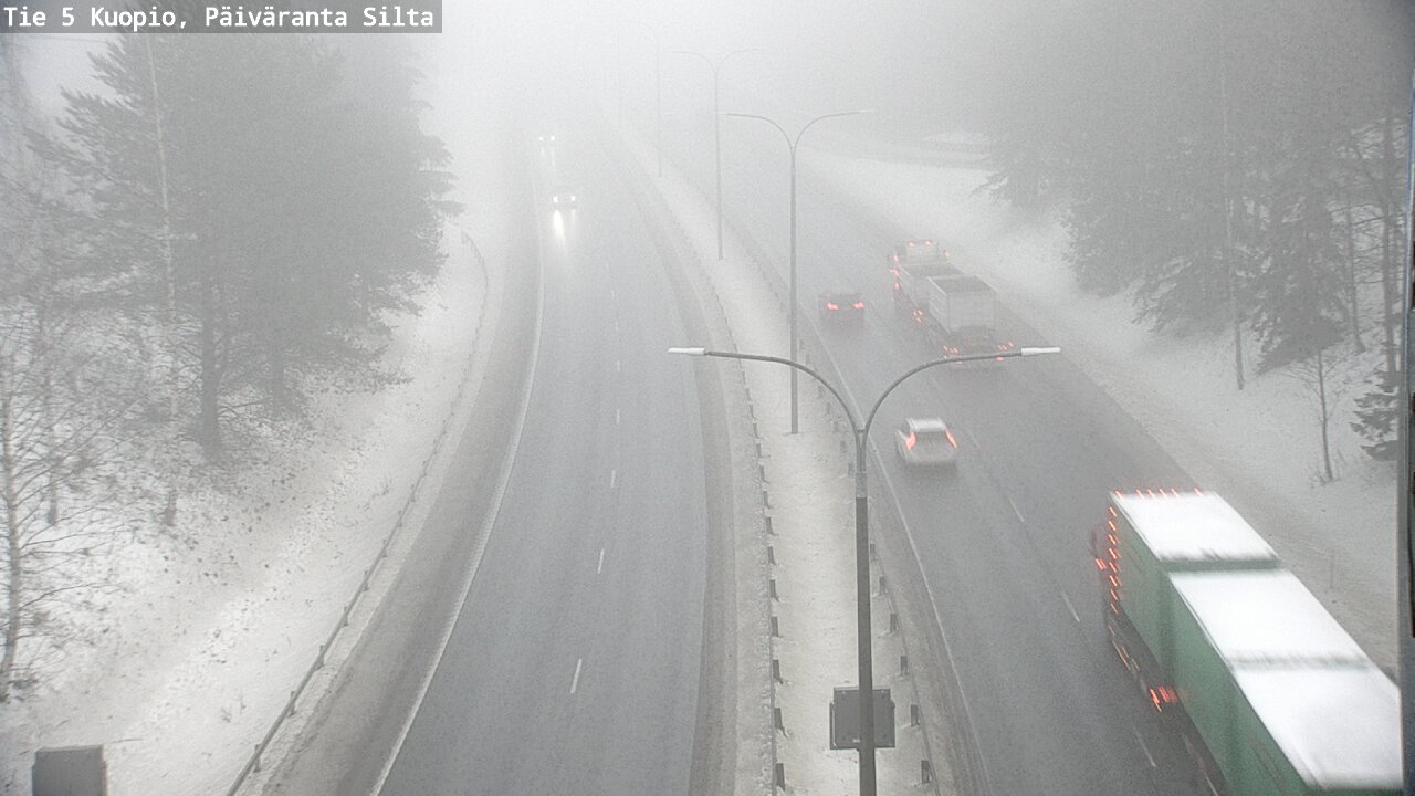 Weather Camera Image Road 5 Kuopio, Päiväranta silta, Kuopio, Pohjois-Savo