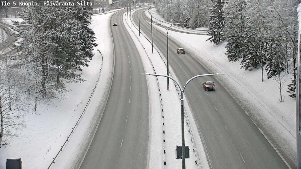 Weather Camera Image Väg 5 Kuopio, Päiväranta silta, Kuopio, Pohjois-Savo