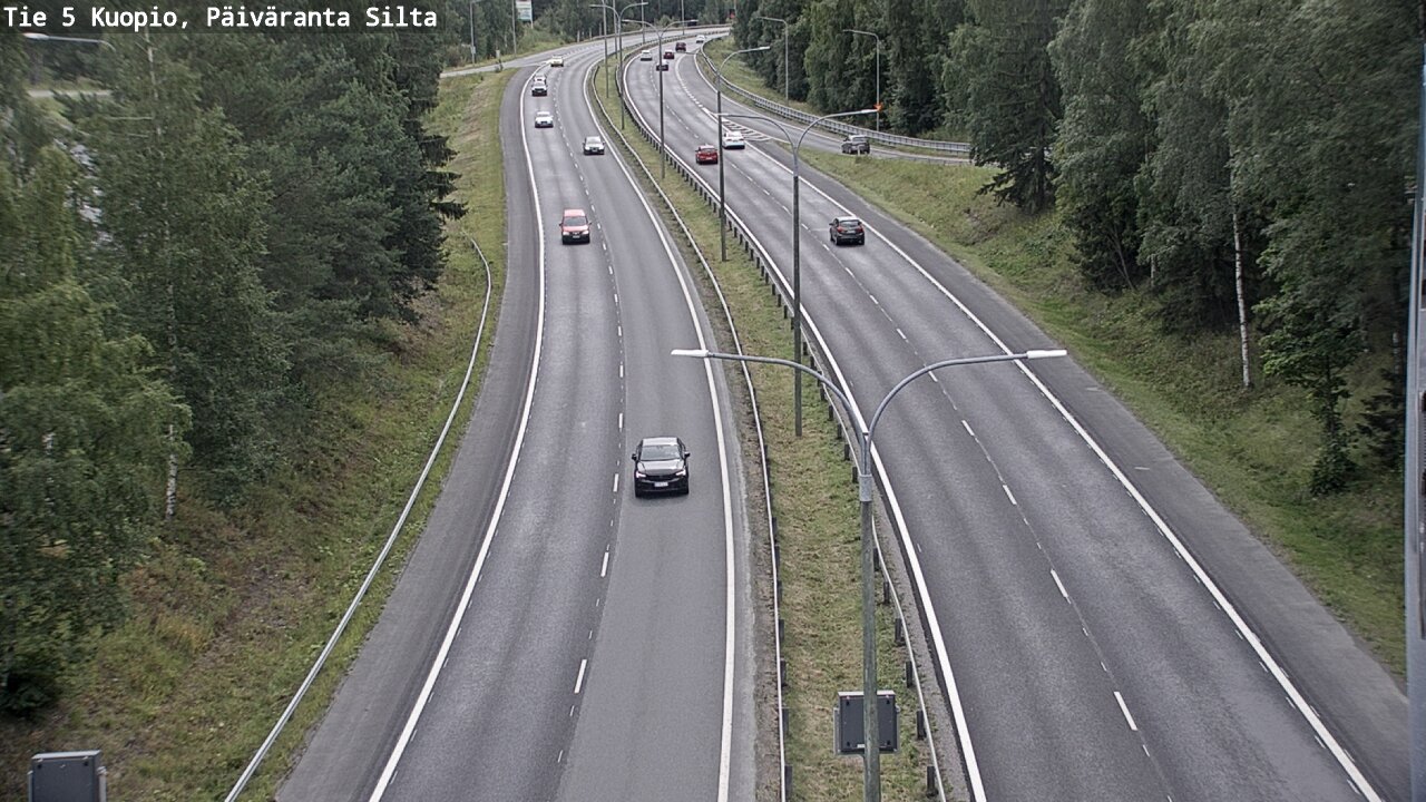 Weather Camera Image Road 5 Kuopio, Päiväranta silta, Kuopio, Pohjois-Savo