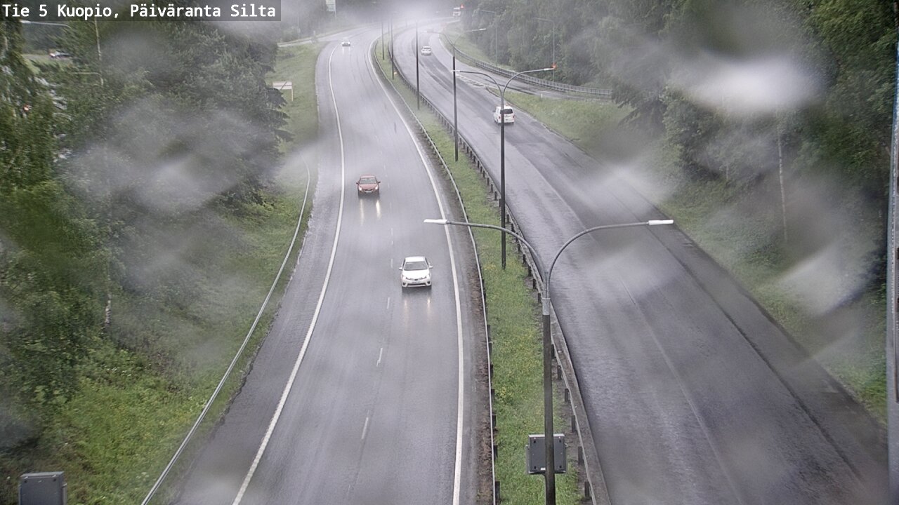 Weather Camera Image Väg 5 Kuopio, Päiväranta silta, Kuopio, Pohjois-Savo
