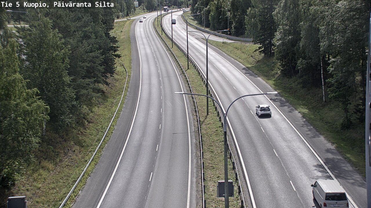 Kelikamerat Kuva Tie 5 Kuopio, Päiväranta silta, Kuopio, Pohjois-Savo