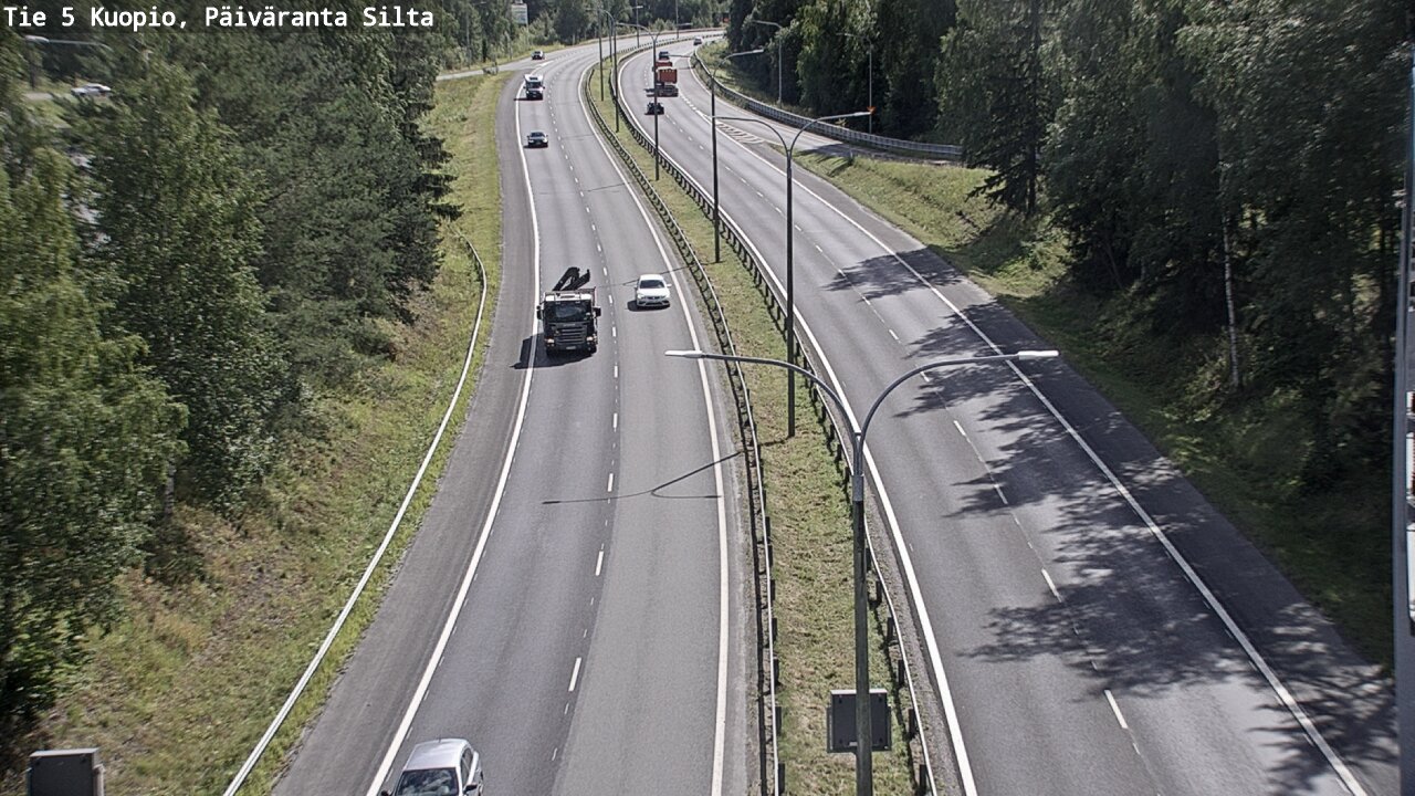Kelikamerat Kuva Tie 5 Kuopio, Päiväranta silta, Kuopio, Pohjois-Savo