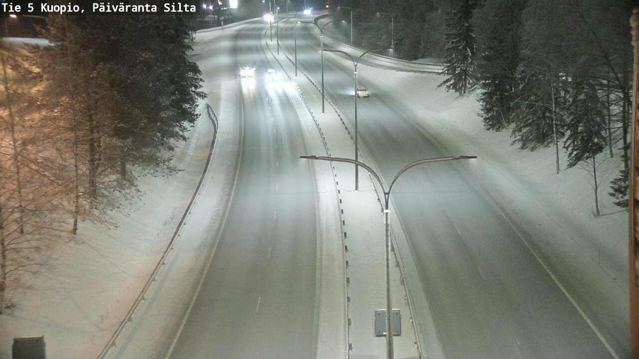 Weather Camera Image Väg 5 Kuopio, Päiväranta silta, Kuopio, Pohjois-Savo