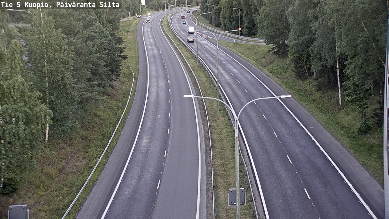 Kelikamerat Kuva Tie 5 Kuopio, Päiväranta silta, Kuopio, Pohjois-Savo
