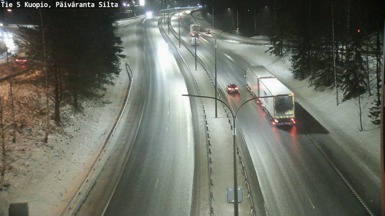 Weather Camera Image Road 5 Kuopio, Päiväranta silta, Kuopio, Pohjois-Savo