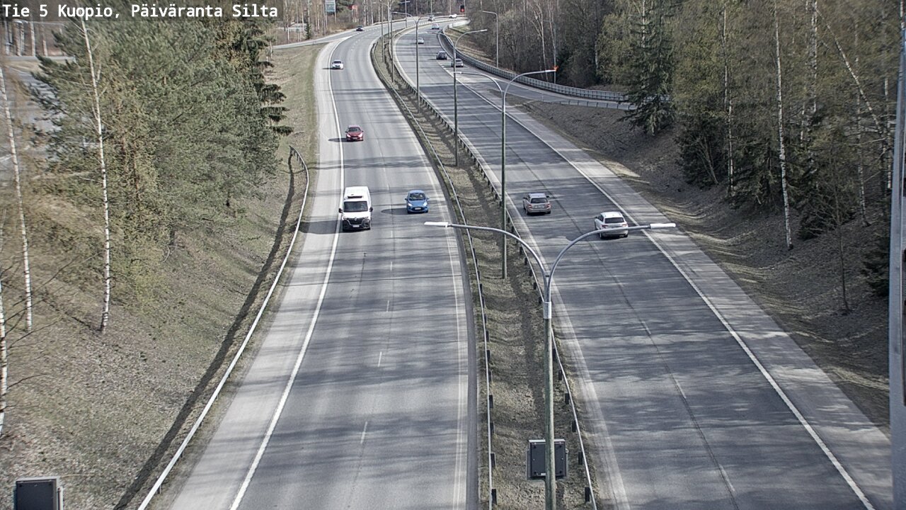 Weather Camera Image Väg 5 Kuopio, Päiväranta silta, Kuopio, Pohjois-Savo