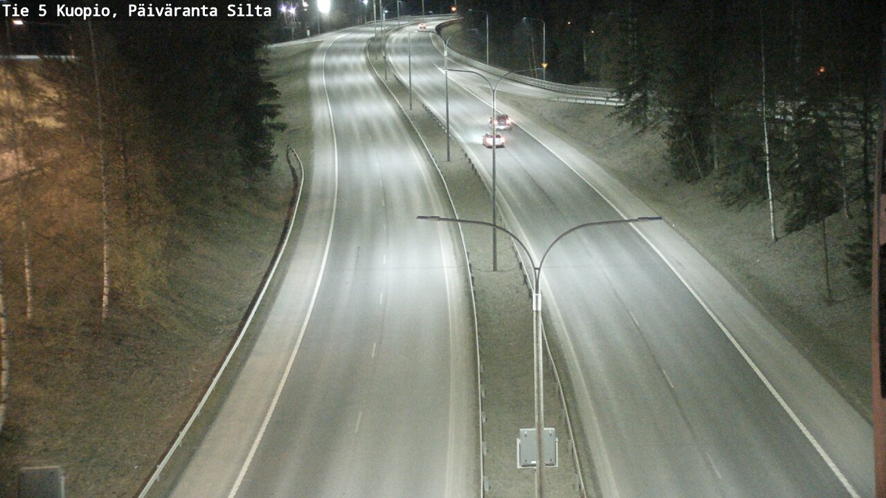 Weather Camera Image Väg 5 Kuopio, Päiväranta silta, Kuopio, Pohjois-Savo