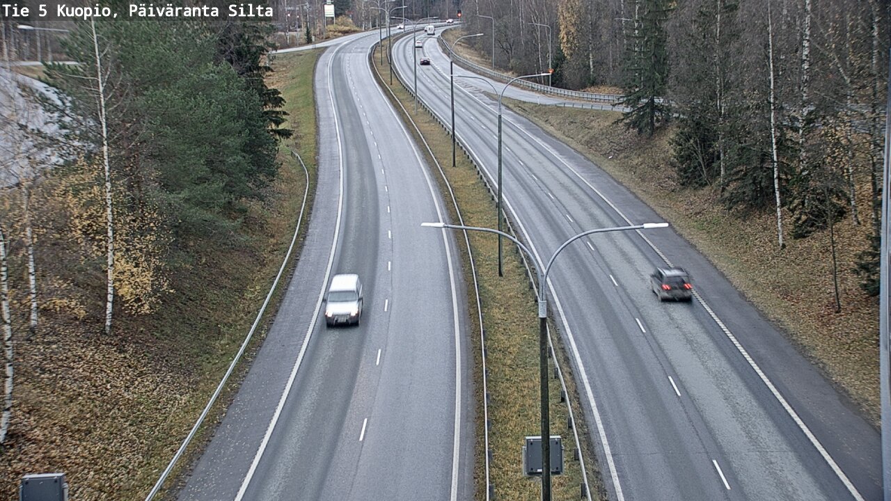 Weather Camera Image Väg 5 Kuopio, Päiväranta silta, Kuopio, Pohjois-Savo