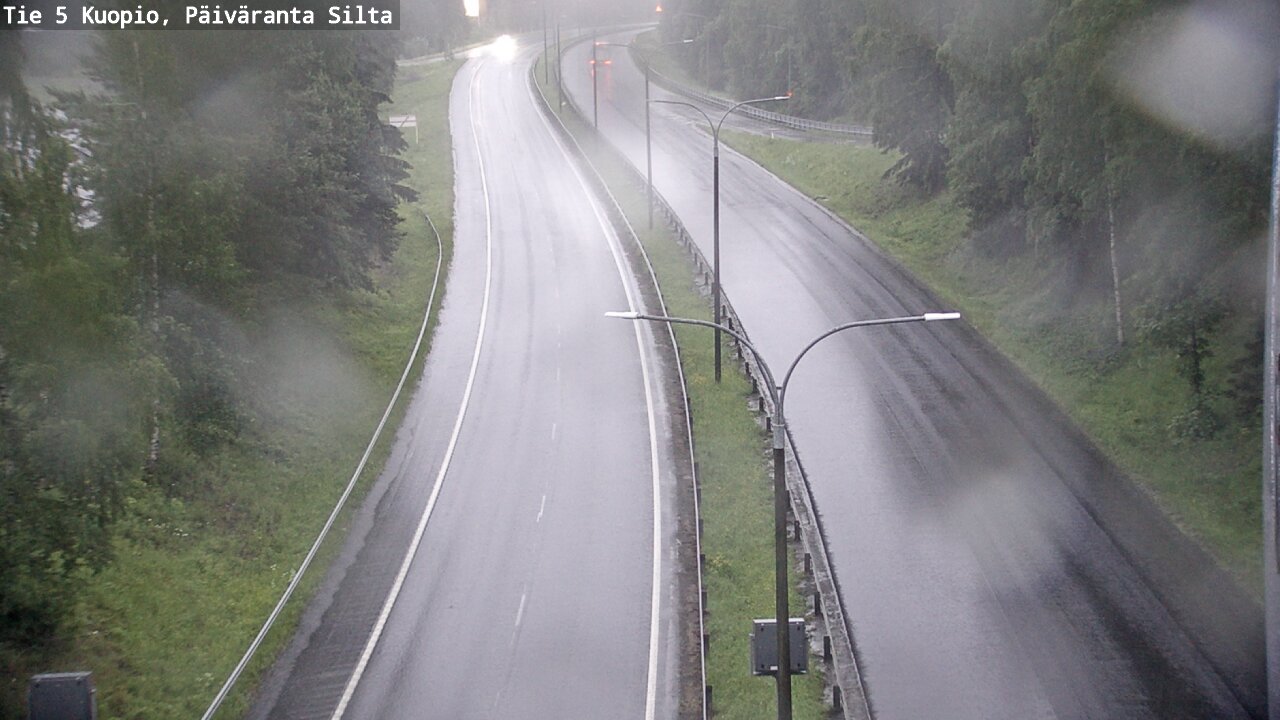 Weather Camera Image Road 5 Kuopio, Päiväranta silta, Kuopio, Pohjois-Savo